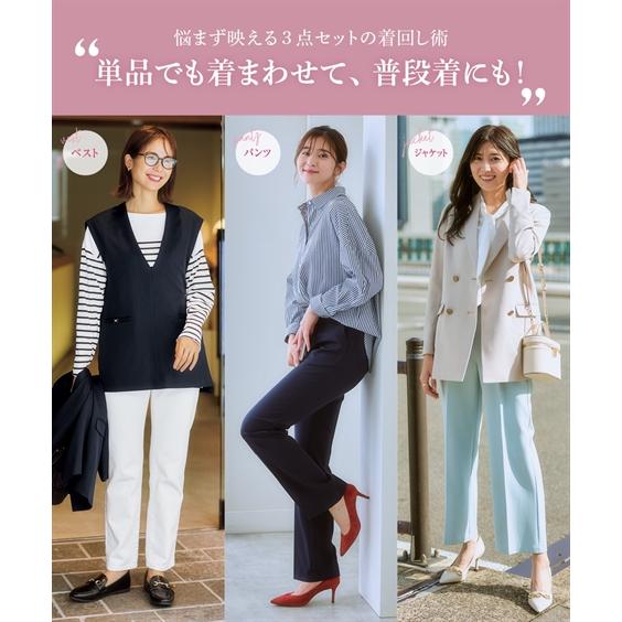 ニッセン（nissen） スーツ パンツ 大きいサイズ レディース ドビー