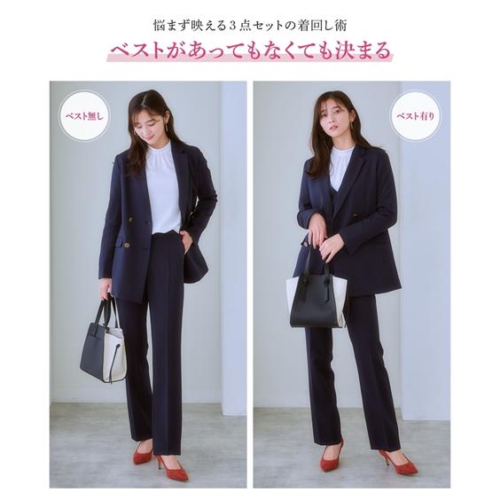 ニッセン（nissen） スーツ パンツ 大きいサイズ レディース ドビー