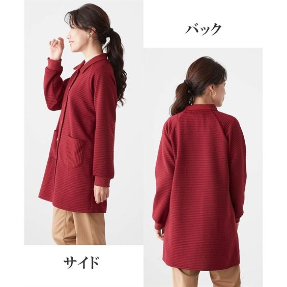 コート シニア ファッション 衿付軽量キルティング カットソー M/L/LL/3L ニッセン nissen｜nissenzai｜06