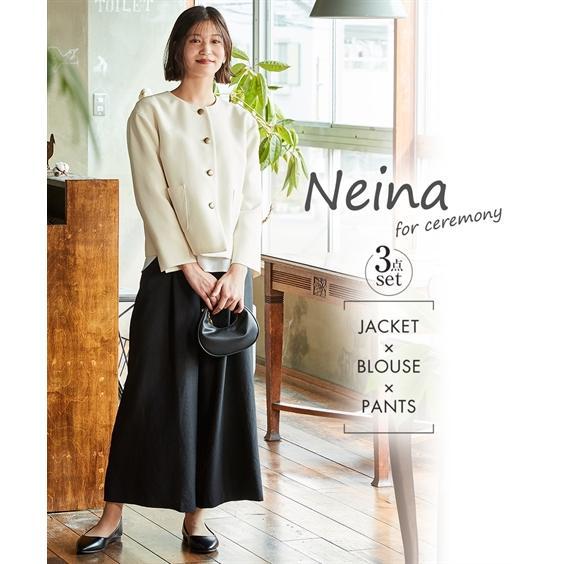 レオナール 大きいサイズ 金ボタン ペイズリー シルク混ノーカラー スーツ XL レオナール 大きいサイズ 金ボタン ペイズリー シルク混ノーカラー