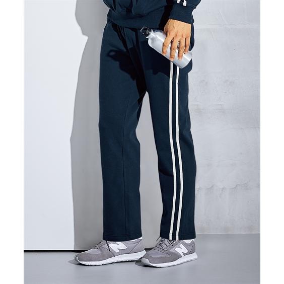 ニッセン（nissen） ルームウェア メンズ 綿100％ スウェット ライン入