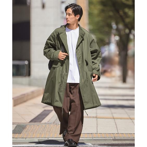 ニッセン（nissen） コート メンズ はっ水オーバーサイズモッズ M/L/LL