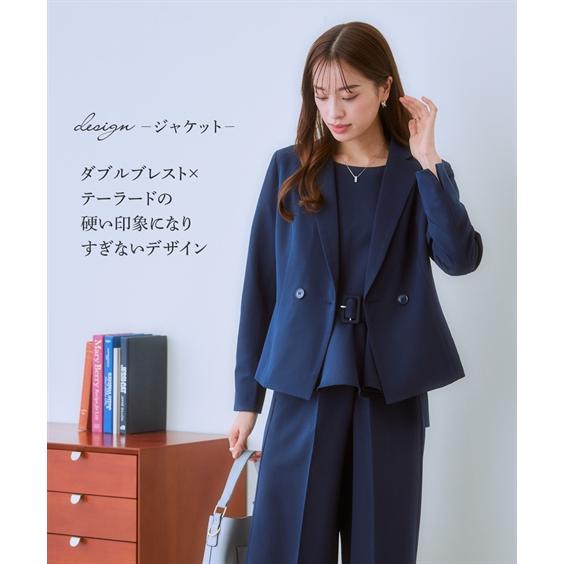 ニッセン（nissen） スーツ パンツ レディース 3点セット ダブル