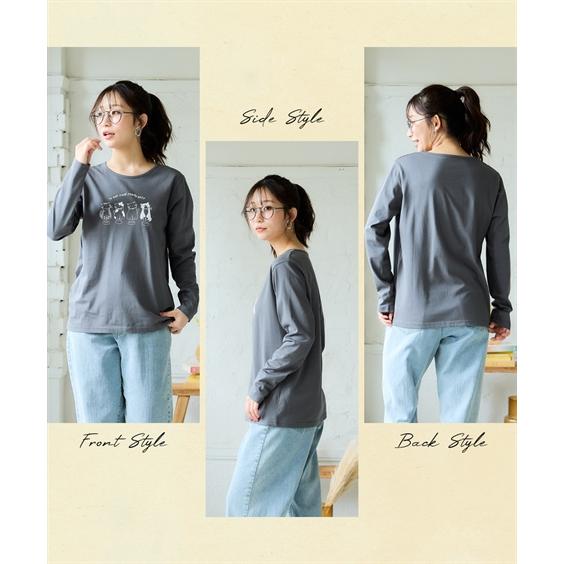 ニッセン（nissen） Tシャツ カットソー レディース 綿100％ 長袖
