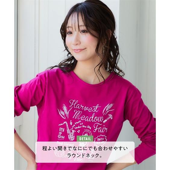 ニッセン（nissen） Tシャツ カットソー レディース 綿100％ 長袖
