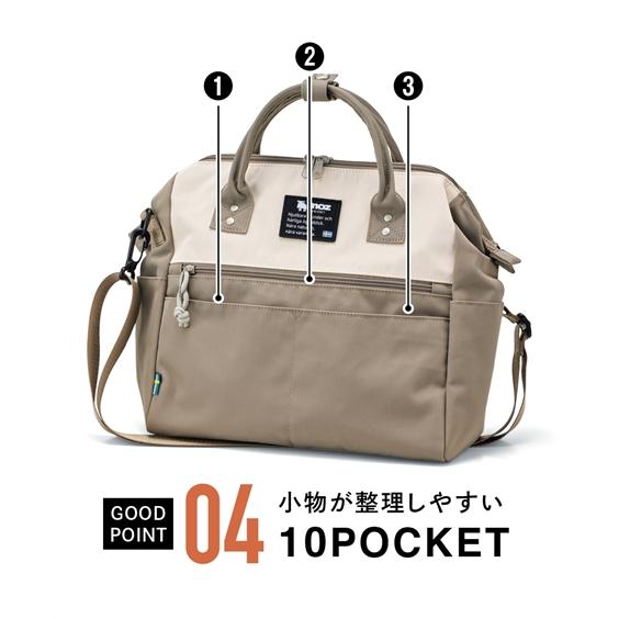 レディース moz モズ ガバッと開く2層構造はっ水2WAY ショルダー バッグ A4対応  斜め掛け かばん バック かわいい おしゃれ ニッセン nissen｜nissenzai｜10