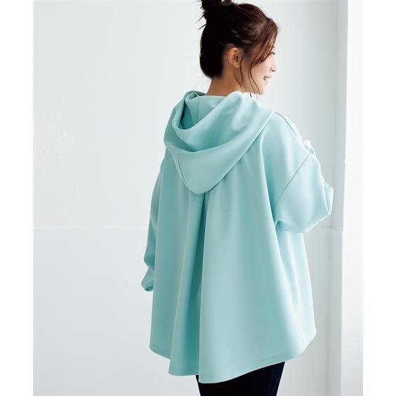 専用です　ダブルフェイス ジップアップフーディー　グリーン GU公式 | ダブルフェイスフルジップパーカ