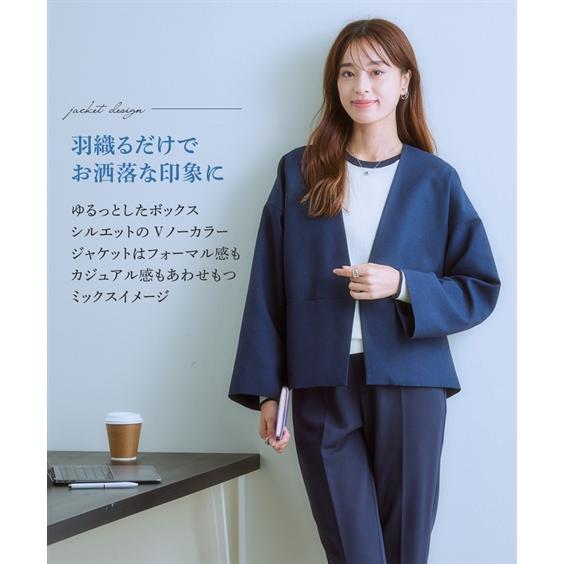 ニッセン スーツ スカート レディース ノーカラー ジャケット 3 ニッセン スーツ スカート レディース ノーカラー ジャケット 3