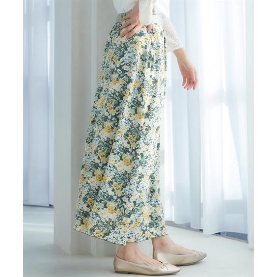 ニッセン（nissen） ロングスカート 大きいサイズ レディース 花柄