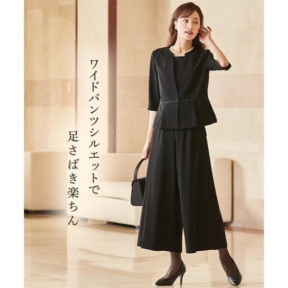 ブラックフォーマル 喪服 礼服 ニッセン 喪服 礼服 ブラックフォーマル パンツスーツ