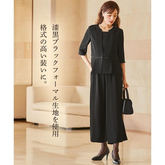 ニッセン（nissen） 喪服 礼服 ブラックフォーマル パンツスーツ