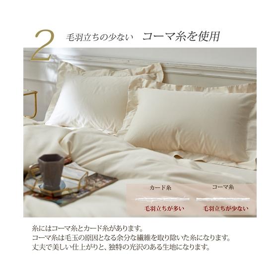 新品未使用✨ 枕＆枕カバー4点セット 光沢ホワイト 豪華シャンタン生地 ニッセン（nissen） 枕カバー ホテルのような高級感ある 綿100％ 光沢