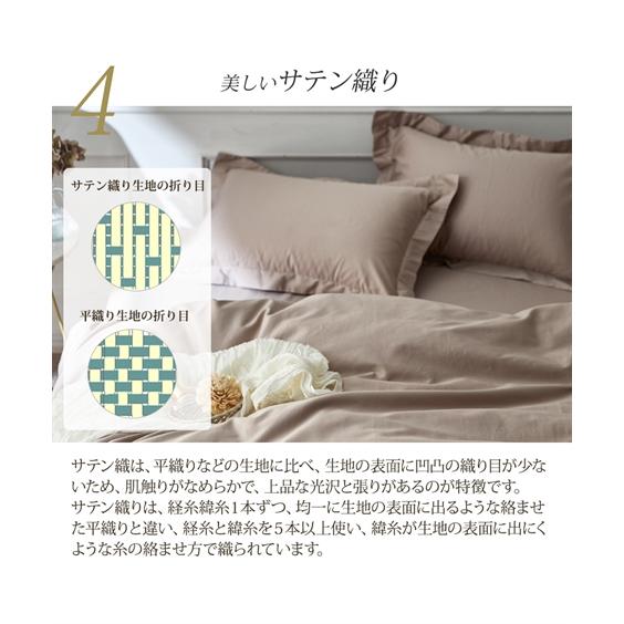 ニッセン（nissen） 枕カバー ホテルのような高級感ある 綿100％ 光沢