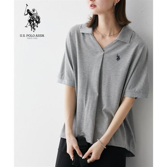 ニッセン ポロシャツ レディース U.S. POLO ASSN. スキッパー ニッセン ポロシャツ レディース U.S. POLO ASSN. スキッパー