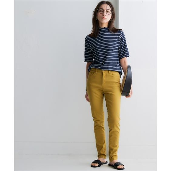 ニッセン（nissen） Tシャツ カットソー レディース 細リブ ハイネック