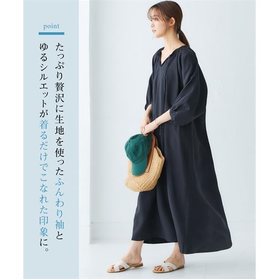 ニッセン（nissen） ワンピース ロング マキシ レディース リネン