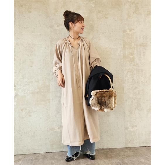 ニッセン（nissen） ワンピース ロング マキシ レディース リネン