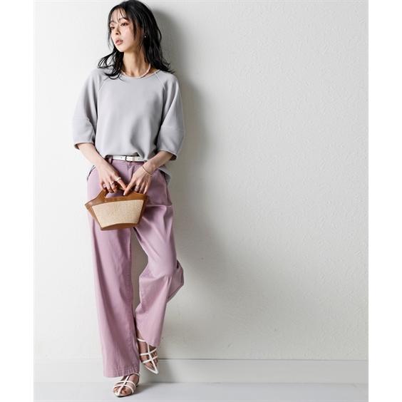 ニッセン Tシャツ カットソー レディース ふくれジャガード ラン ニッセン Tシャツ カットソー レディース ふくれジャガード ラン
