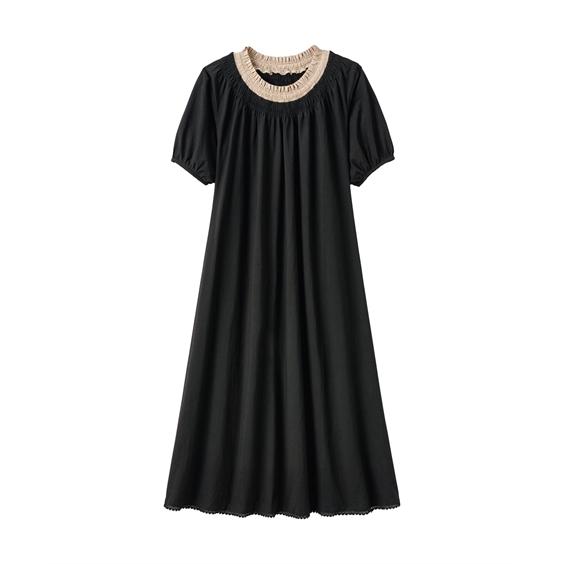 ヌニテパコットンロングワンピース　S ニットワンピース ニット マキシ丈 マキシワンピース 秋冬