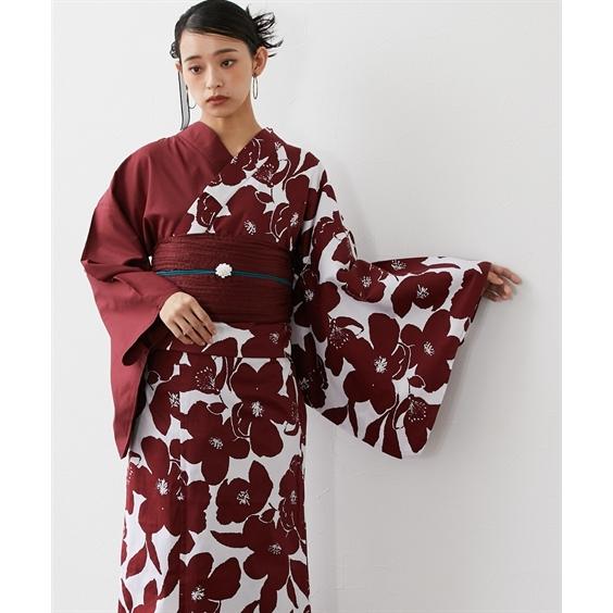 浴衣 レディース アシメ デザイン ゆかたセット ゆかた＋へこ帯 〔Neina〕 ゆかた 大人 花火大会 和装 ニッセン nissen_6