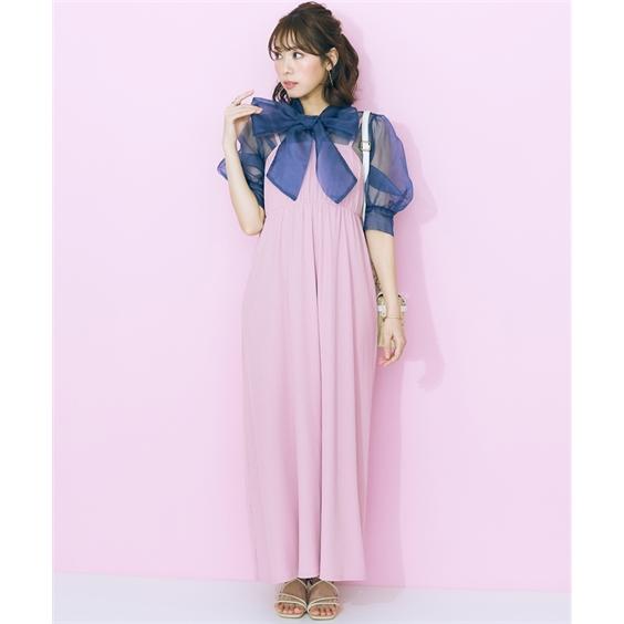 ワンピース ロング マキシ 大きいサイズ レディース ＋ カーディガン セットアップ marun ひざ下 6L/8L/10L ニッセン nissen_8