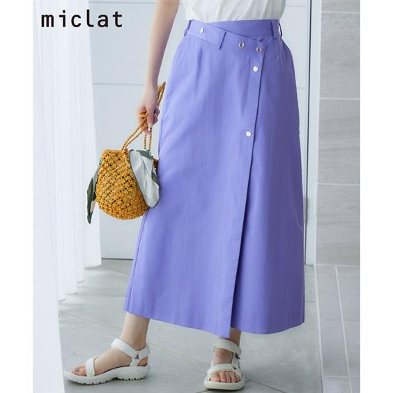 ロングスカート 大きいサイズ レディース ウエスト デザイン スカート miclat  マキシスカート 長め ロンスカ L/LL/3L/4L/5L ニッセン nissen ニッセン（nissen） ロングスカート 大きいサイズ レディース ウエスト