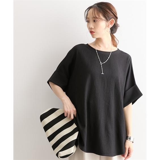 ニッセン（nissen） Tシャツ カットソー レディース 楊柳 ジャガード