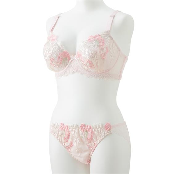 ロマンティックマルチフラワーブラジャー&amp;Tバック、ピンク 楽天市場】ロマンティックバニー ブラジャー ショーツ セット 下着