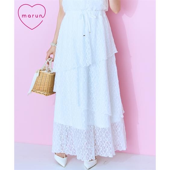 ニッセン（nissen） ロングスカート 大きいサイズ レディース レース