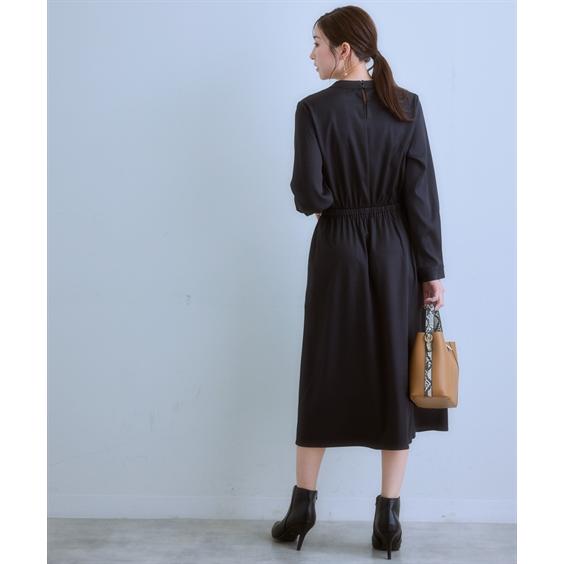 ニッセン（nissen） ワンピース ロング マキシ レディース ボウタイが