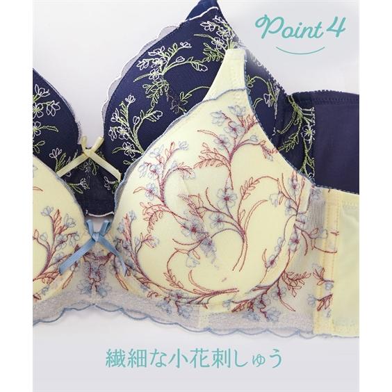 ニッセン（nissen） ブラジャー レディース プチ胸サイズ 花柄