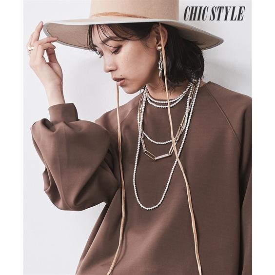 Tシャツ カットソー 大きいサイズ レディース ダブル ジャージ パフスリーブ シックス タイル 対応 6L/8L/10L ニッセン nissen ニッセン（nissen） Tシャツ カットソー 大きいサイズ レディース