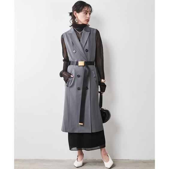 ワンピース ロング マキシ 大きいサイズ レディース シアー ニット シックス タイル 対応 ひざ下 6L/8L/10L ニッセン nissen_9