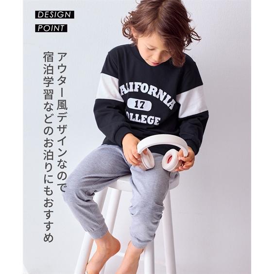 ニッセン（nissen） パジャマ 子供服 キッズ 袖切替 ルームウェア
