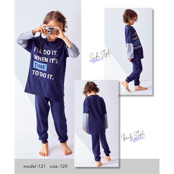 ニッセン（nissen） パジャマ 子供服 キッズ 重ね着風 ルームウェア