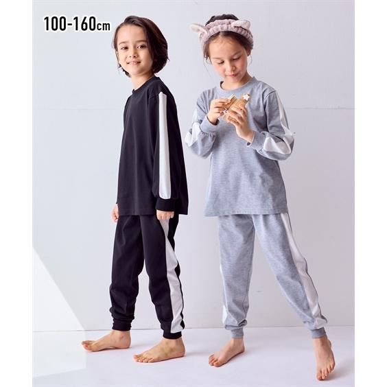 ニッセン（nissen） パジャマ 子供服 キッズ ライン切替 ルームウェア