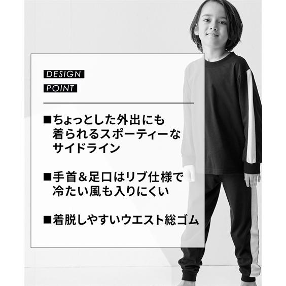 ニッセン（nissen） パジャマ 子供服 キッズ ライン切替 ルームウェア