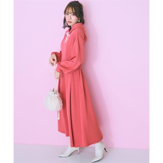 未使用タグ付き 大きいサイズ 4 アンタイトル ワンピース ロング マキシ丈 赤 ニッセン（nissen） ワンピース ロング マキシ 大きいサイズ