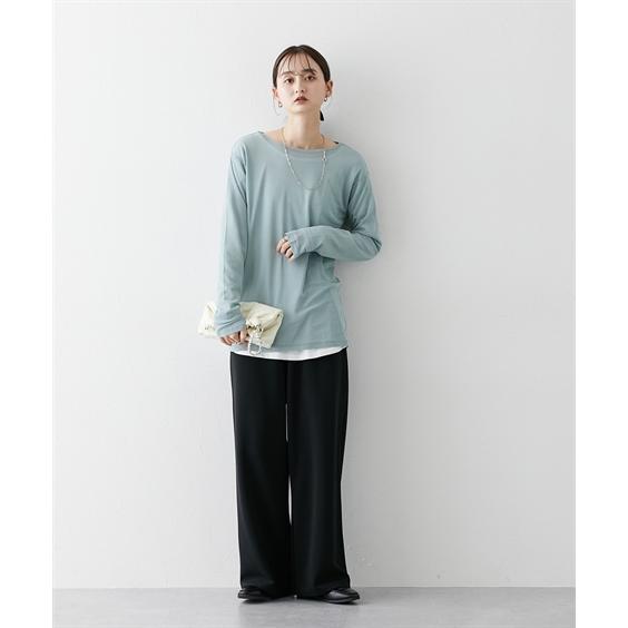 ニッセン（nissen） Tシャツ カットソー レディース スラブシアー