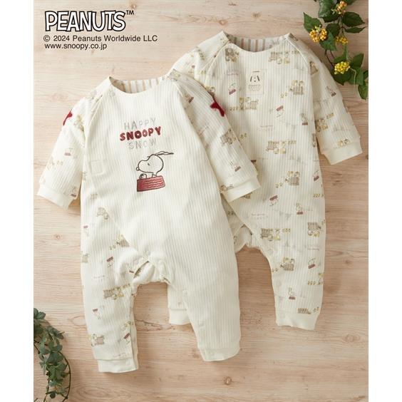 ピーナッツ レーベル PEANUTS ロンパース カバーオール ベビー