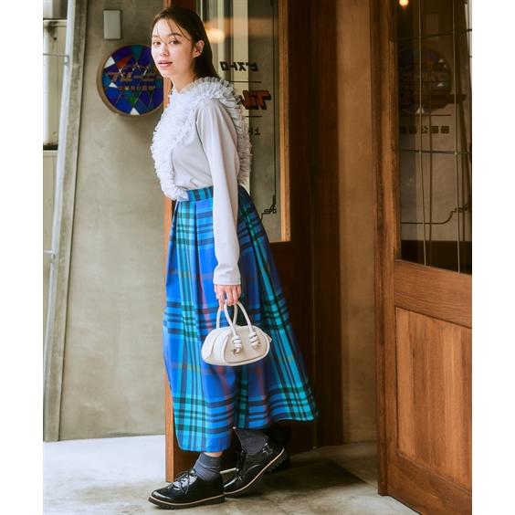 ニッセン ロングスカート 大きいサイズ レディース BIGチェック ニッセン ロングスカート 大きいサイズ レディース BIGチェック