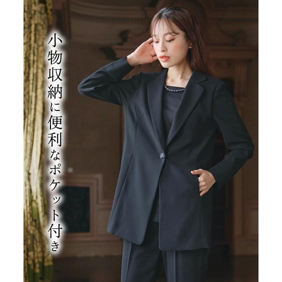 ニッセン（nissen） 喪服 礼服 ブラックフォーマル パンツスーツ