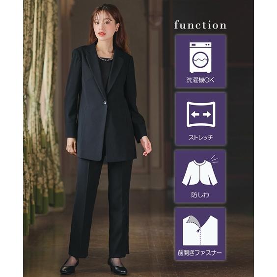 ニッセン（nissen） 喪服 礼服 ブラックフォーマル パンツスーツ