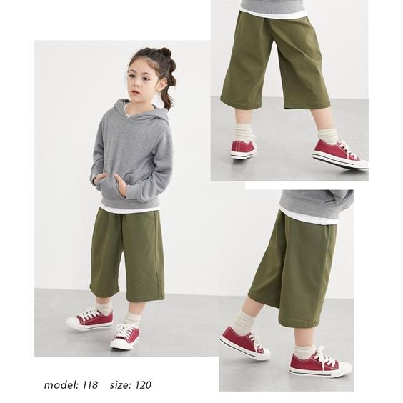 ニッセン（nissen） パンツ ズボン 子供服 キッズ ハートボタン7分丈