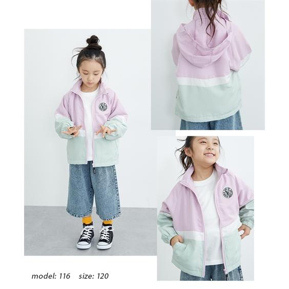 ニッセン アウター 子供服 キッズ フード 収納 可能 フルジップ