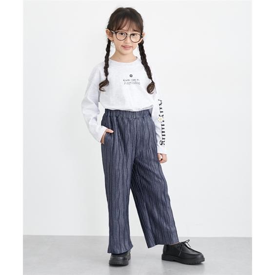 ニッセン（nissen） パンツ ズボン 子供服 キッズ ラメ プリーツ