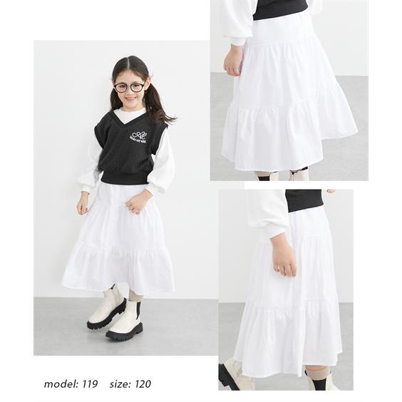 ニッセン（nissen） 子供服 キッズ ティアード スカート 女の子