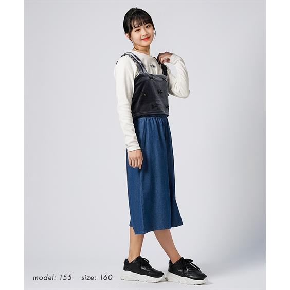 ニッセン（nissen） Tシャツ 子供服 キッズ 2点セット ベロアリボン