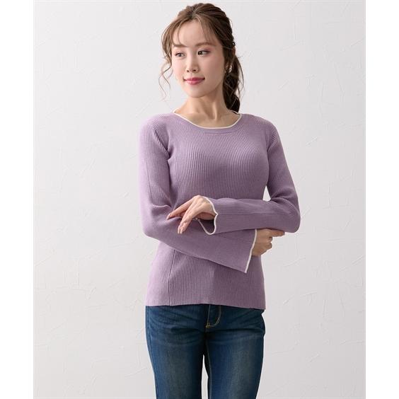 ニッセン（nissen） ニット セーター レディース 大きい胸専用 配色