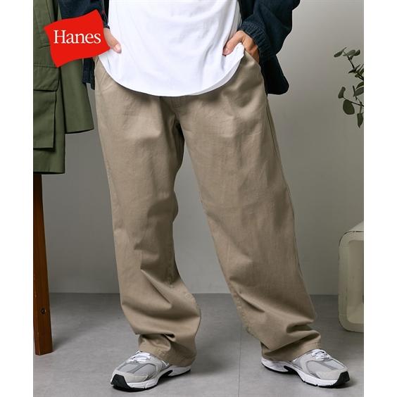 Hanes ヘインズ チノパンツ メンズ 綿100% リラックスフィット Hanes ヘインズ チノパンツ メンズ 綿100% リラックスフィット